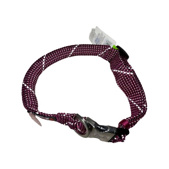 NWT Kong Rope Collar Reflective Stitching D-Ring Buckle Padded Dog XL 24-30" - Picture 4 of 5